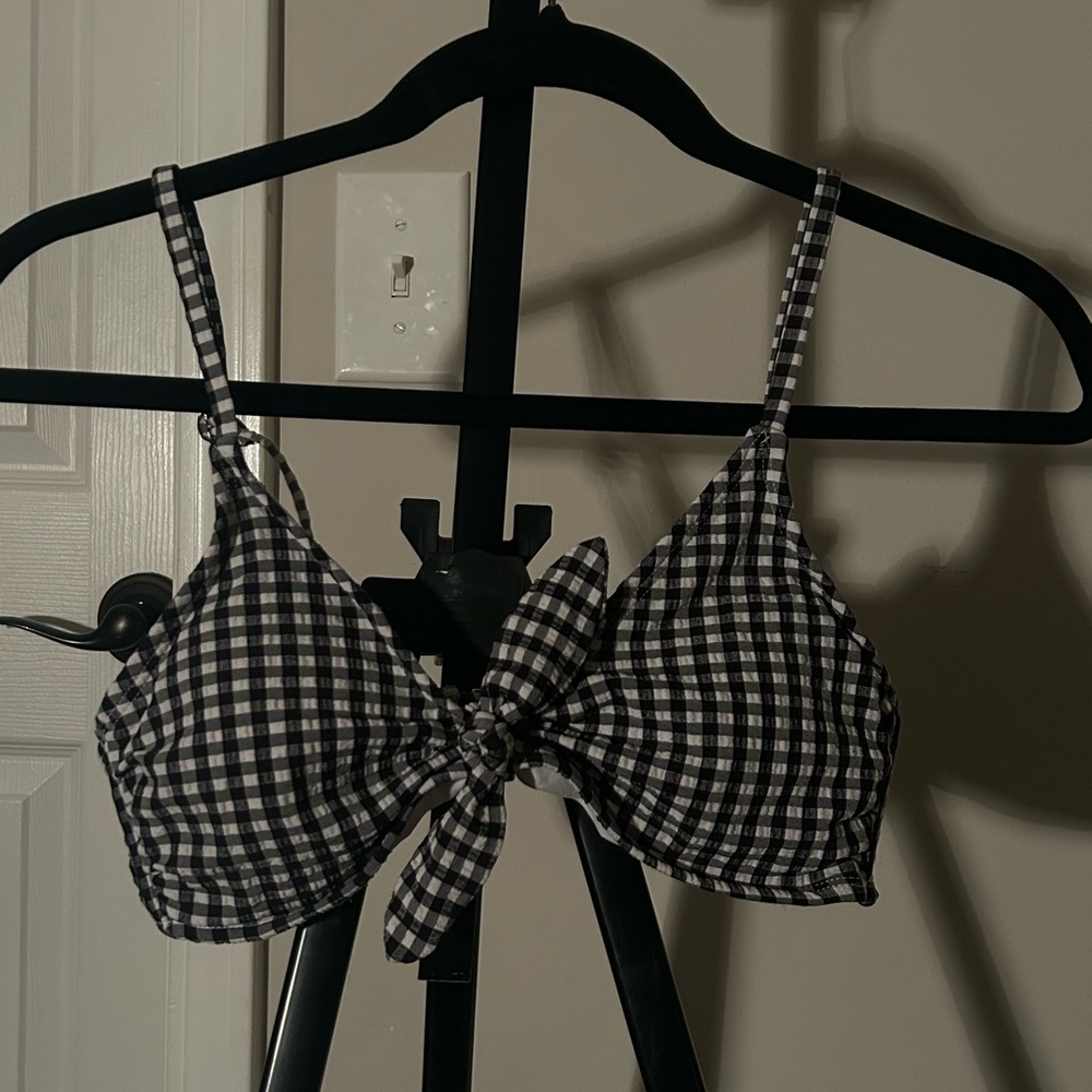 Gingham Bikini Top